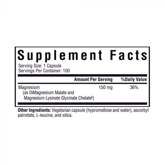 Мінерали Seeking Health Магній, 150 мг, Optimal Magnesium, 100 вегетаріанських капсул (SKH-52064) зображення 2