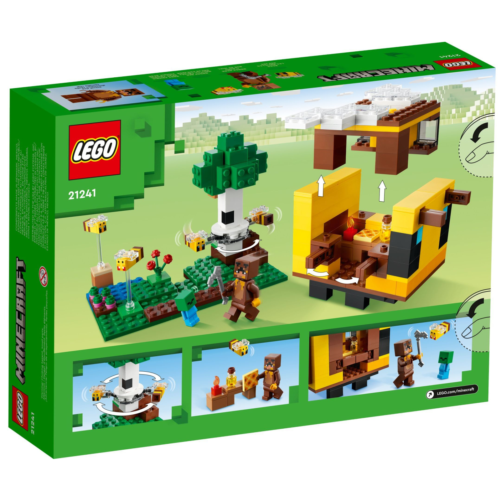 Конструктор LEGO Minecraft Бджолиний будиночок 254 деталі (21241-) зображення 8
