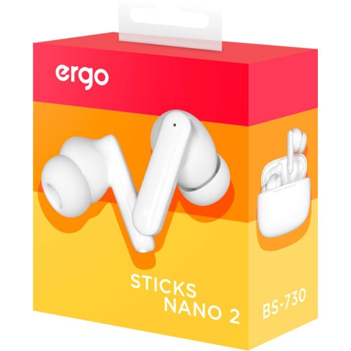 Навушники Ergo BS-730 Sticks Nano 2 White (BS-730W) зображення 9