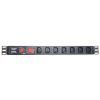 Силовой блок 19" 1U 7хС13, без кабеля - вилка С14, 10A Eserver (WT-2271B-WO-Black)