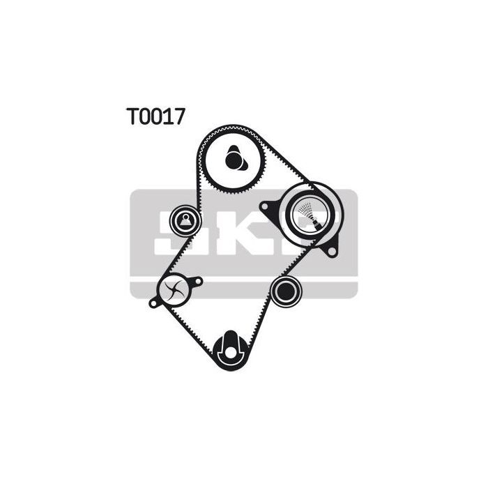 Комплект ремня ГРМ с помпой SKF VKMC 03241 изображение 2