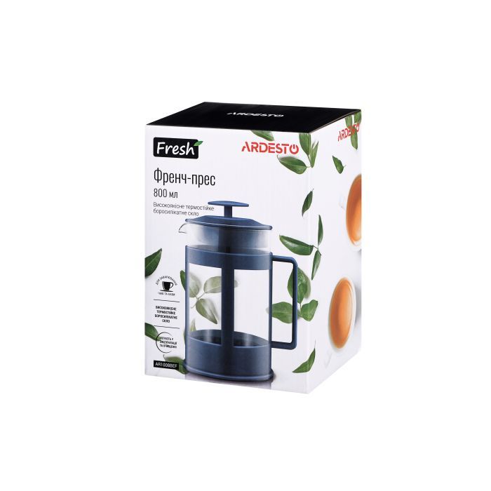 Френч-пресс Ardesto Fresh 800 мл Blue (AR1008BEF) изображение 3