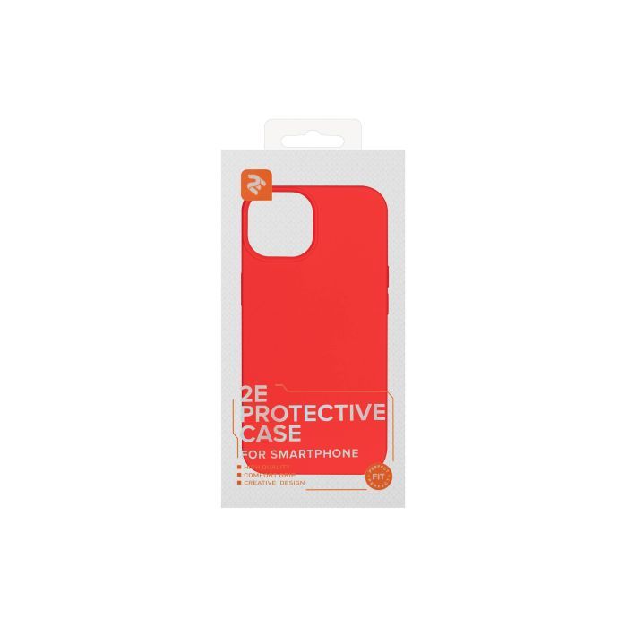 Чехол для мобильного телефона 2E Apple iPhone 14, Liquid Silicone, Red (2E-IPH-14-OCLS-RD) изображение 3