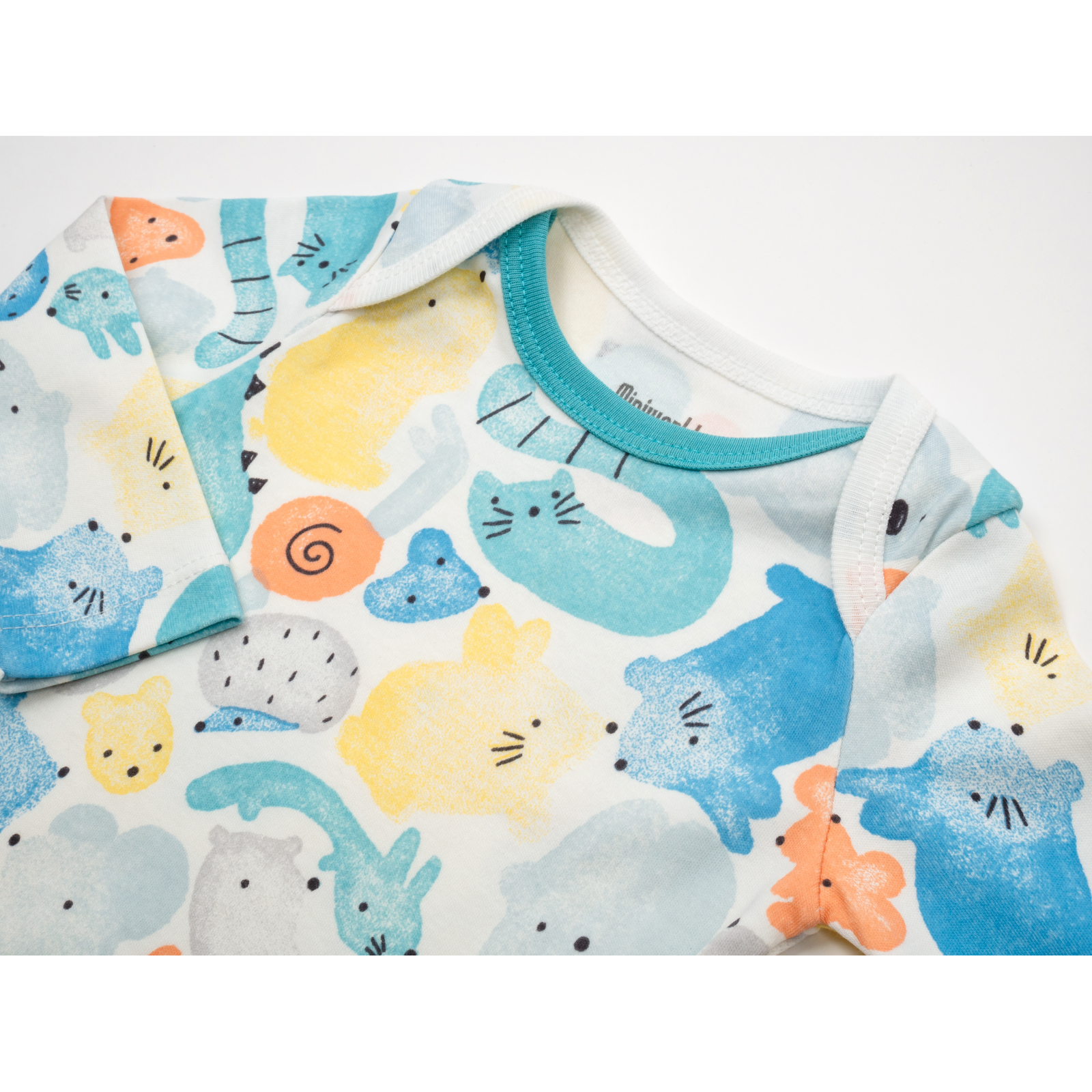 Набор детской одежды Miniworld с котиками (16317-62B-mint) изображение 7