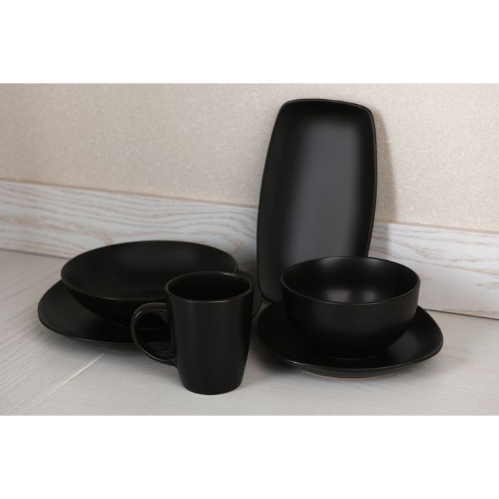Тарелка Ardesto Molize Dinner Quadrate 27х27 см Black (AR2927MB) изображение 2
