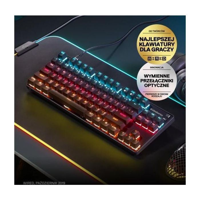 Клавиатура SteelSeries Apex 9 TKL USB Black (SS64847) изображение 3
