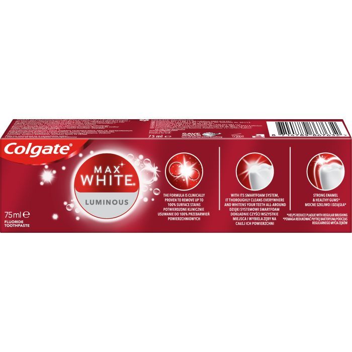 Зубная паста Colgate Max White Luminous 75 мл (8714789867632) изображение 4