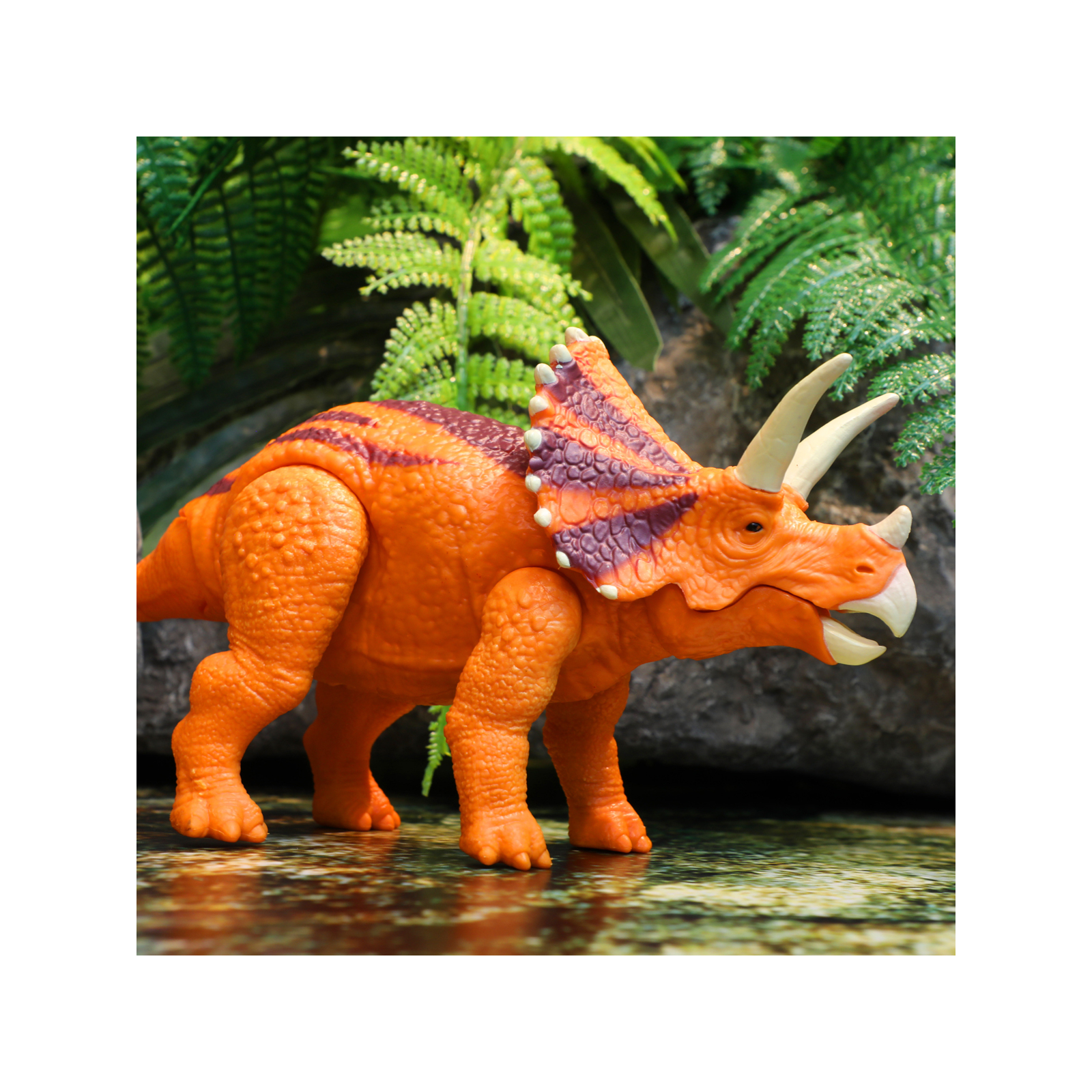 Інтерактивна іграшка Dinos Unleashed серії Realistic S2 – Трицератопс (31123V2) зображення 3