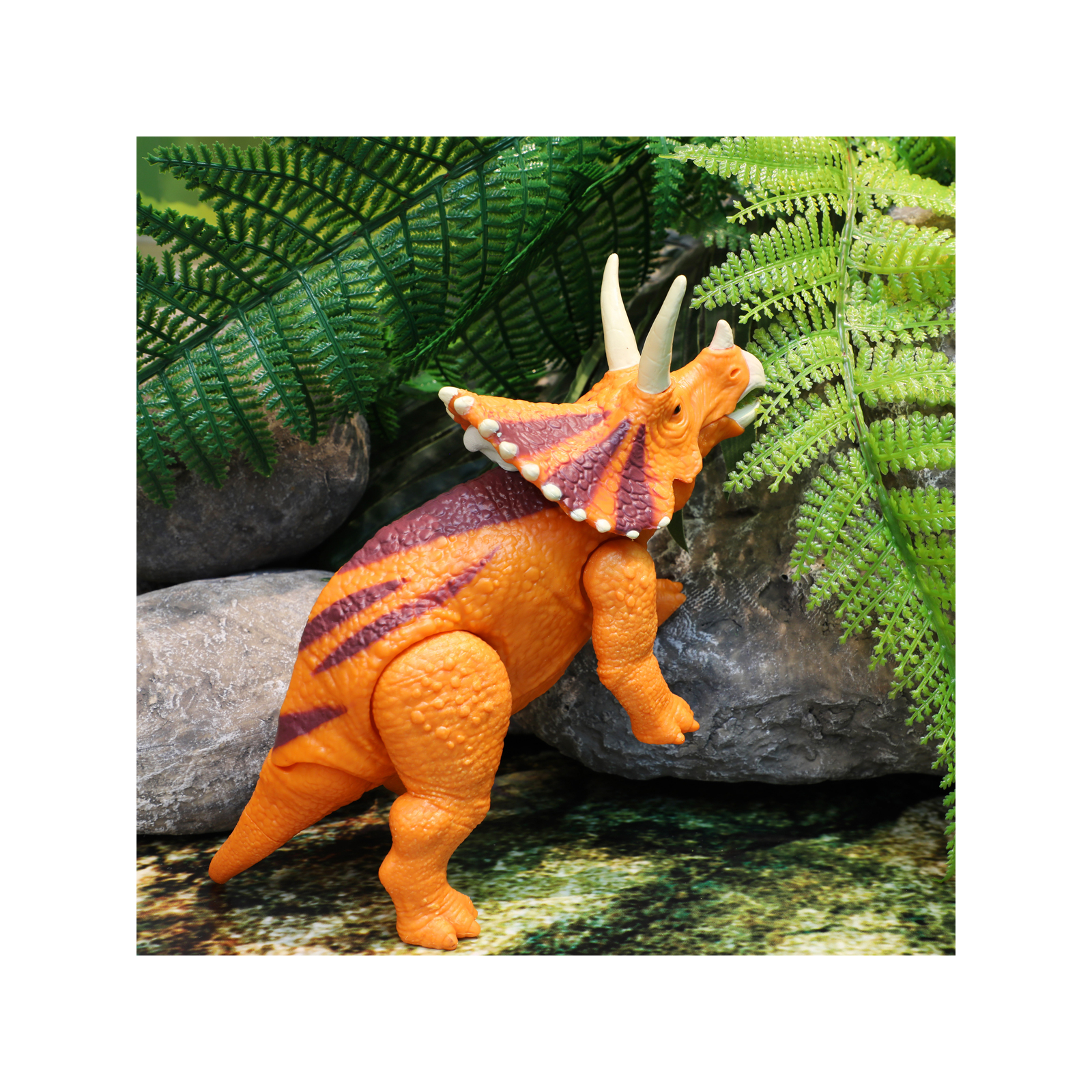 Інтерактивна іграшка Dinos Unleashed серії Realistic S2 – Трицератопс (31123V2) зображення 5
