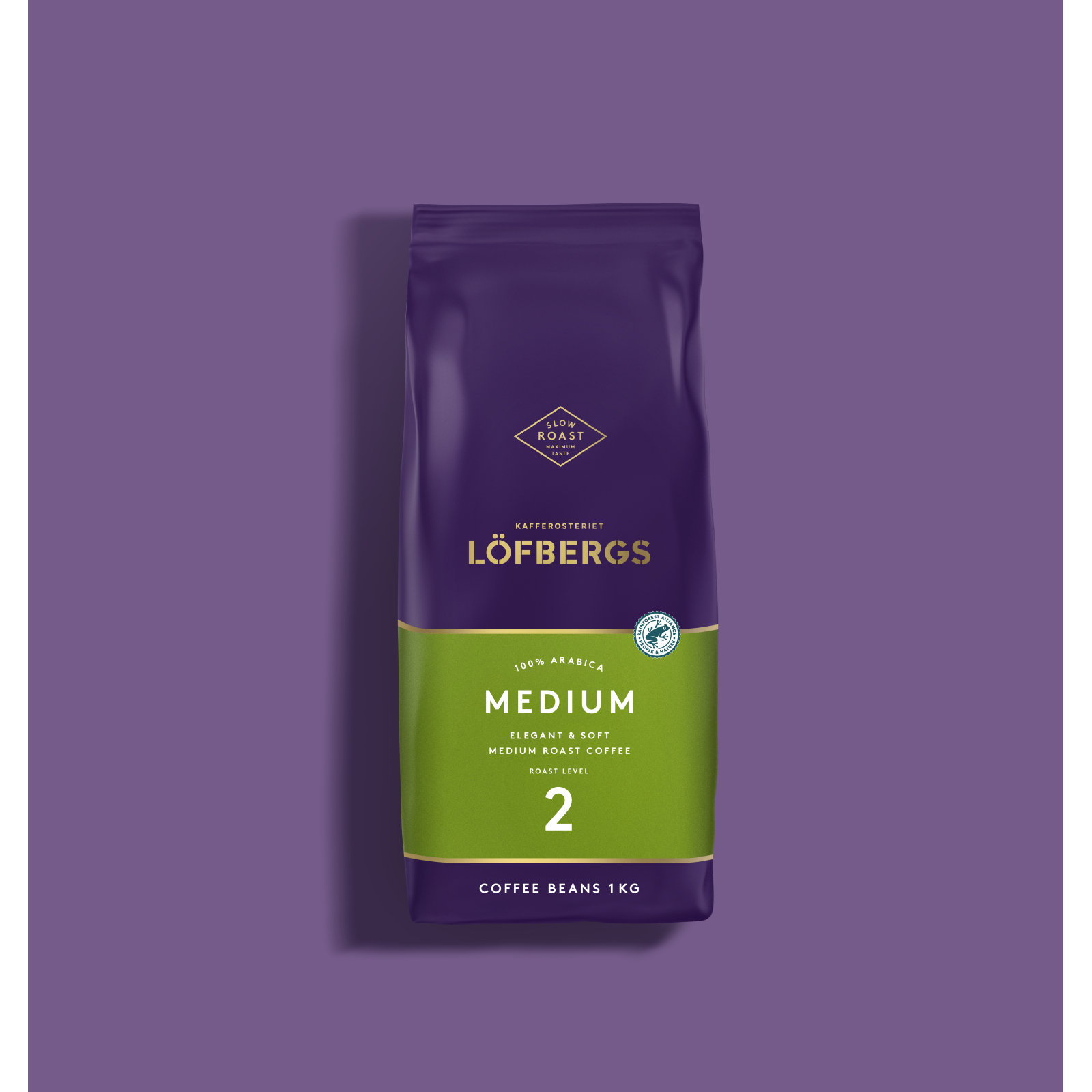 Кофе Lofbergs Medium в зернах 1 кг (7310050012292) изображение 2