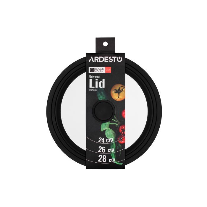 Крышка для посуды Ardesto Black Mars Smart 24/26/28 см (AR2428UL) изображение 2