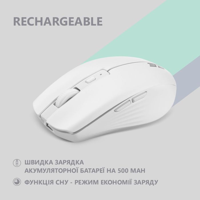 Мишка 2E MF270 Silent Rechargeable Wireless Black (2E-MF270WBK) зображення 5