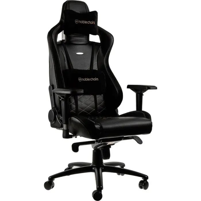 Крісло ігрове Noblechairs Epic Series Black/Gold (NBL-PU-GOL-002)