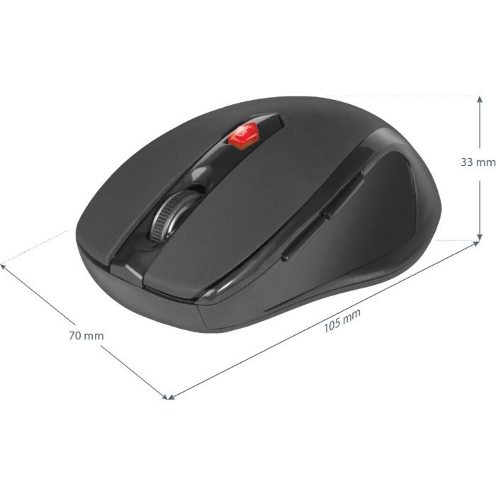 Мишка Defender Ultra MM-315 Wireless Black (52315) зображення 4