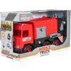 Спецтехніка Tigres Авто "Middle truck" сміттєвоз (червоний) в коробці (39488) зображення 2
