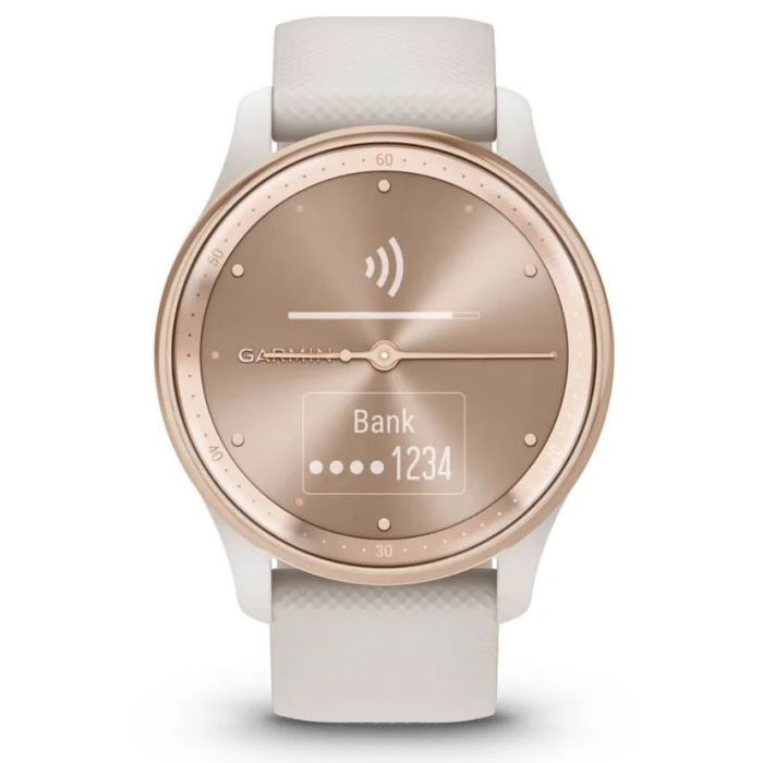 Смарт-часы Garmin vivomove Trend, WW, White Cream, Silicone, GPS (010-02665-01)