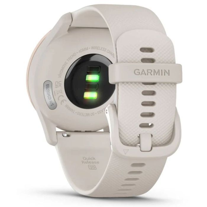 Смарт-часы Garmin vivomove Trend, WW, White Cream, Silicone, GPS (010-02665-01) изображение 3