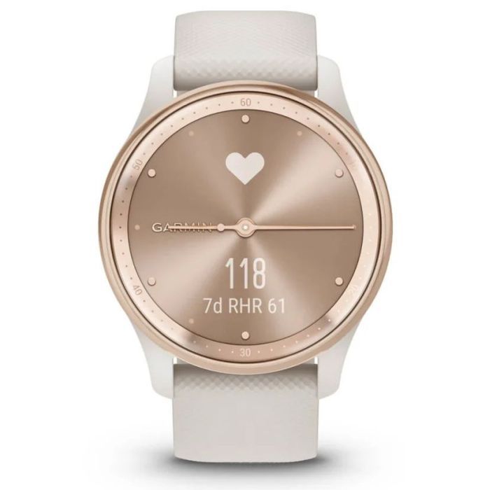 Смарт-часы Garmin vivomove Trend, WW, White Cream, Silicone, GPS (010-02665-01) изображение 4