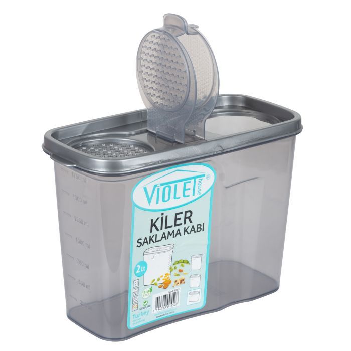 Пищевой контейнер Violet House Transparent Black 2 л (0552 Transparent Black) изображение 3