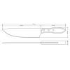 Кухонний ніж Tramontina Barbecue Polywood Meat 203 мм Червоне Дерево (21191/178) зображення 2