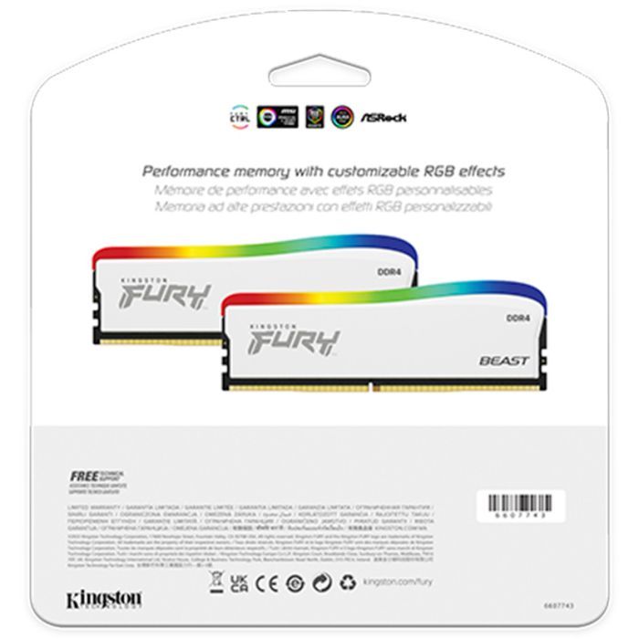 Модуль памяти для компьютера DDR4 32GB (2x16GB) 3200 MHz Beast RGB Special Edition Kingston Fury (ex.HyperX) (KF432C16BWAK2/32) изображение 5