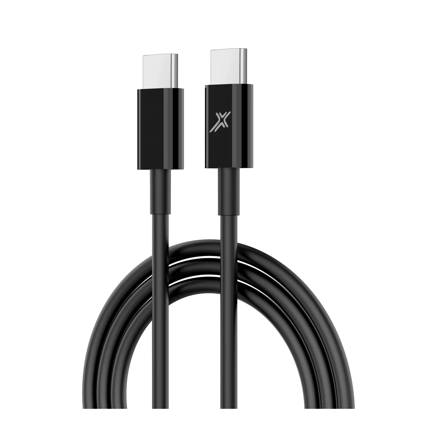 Дата кабель USB-C to USB-C 1.0m 20W CC-03B Black Grand-X (CC-03B) изображение 2