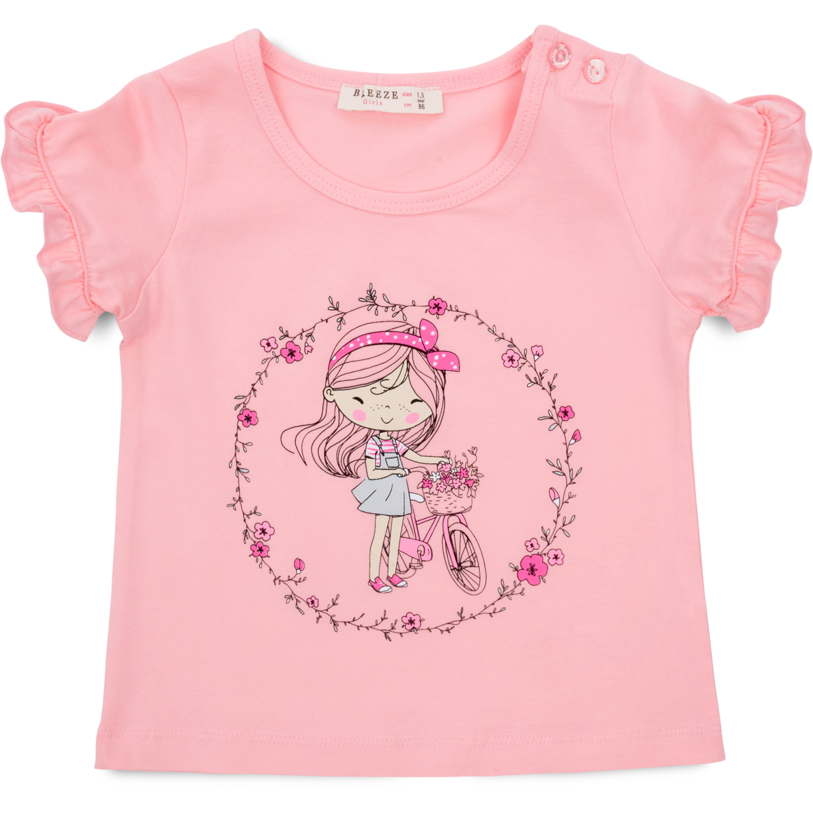 Набор детской одежды Breeze с девочкой (18595-98G-pink) изображение 2