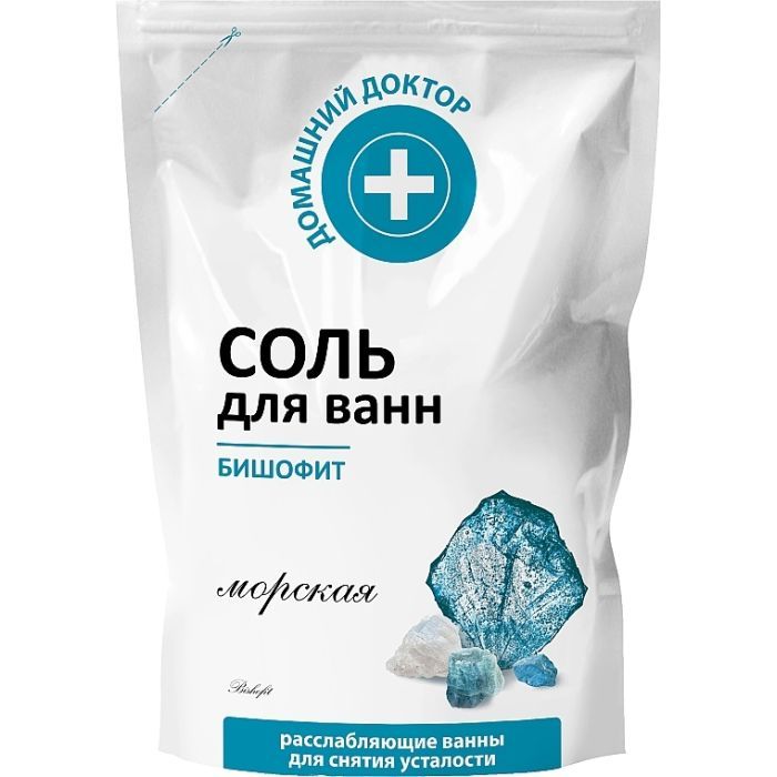Соль для ванн Домашній Доктор Бишофит 500 г (4823015943690)