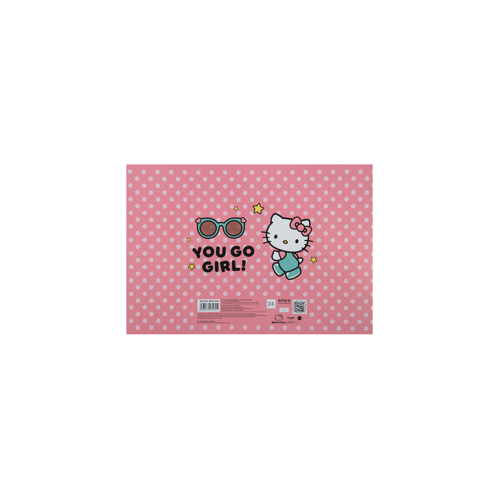 Альбом для малювання Kite Hello Kitty, 24 аркушів (HK23-242) зображення 10