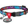Ошейник для животных WAUDOG Лето с QR паспортом XS 20-30 см (5267)