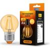 Лампочка Videx LED Filament G45FA 4W E27 2200K бронза (VL-G45FA-04272) изображение 2