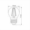 Лампочка Videx LED Filament G45FA 4W E27 2200K бронза (VL-G45FA-04272) зображення 3