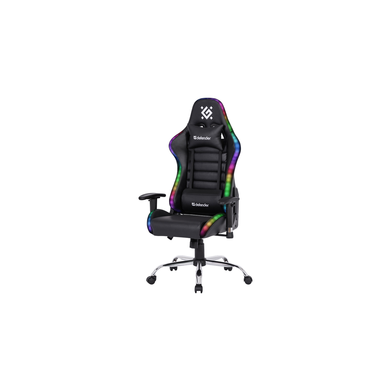 Кресло игровое Defender Ultimate RGB Black (64355)