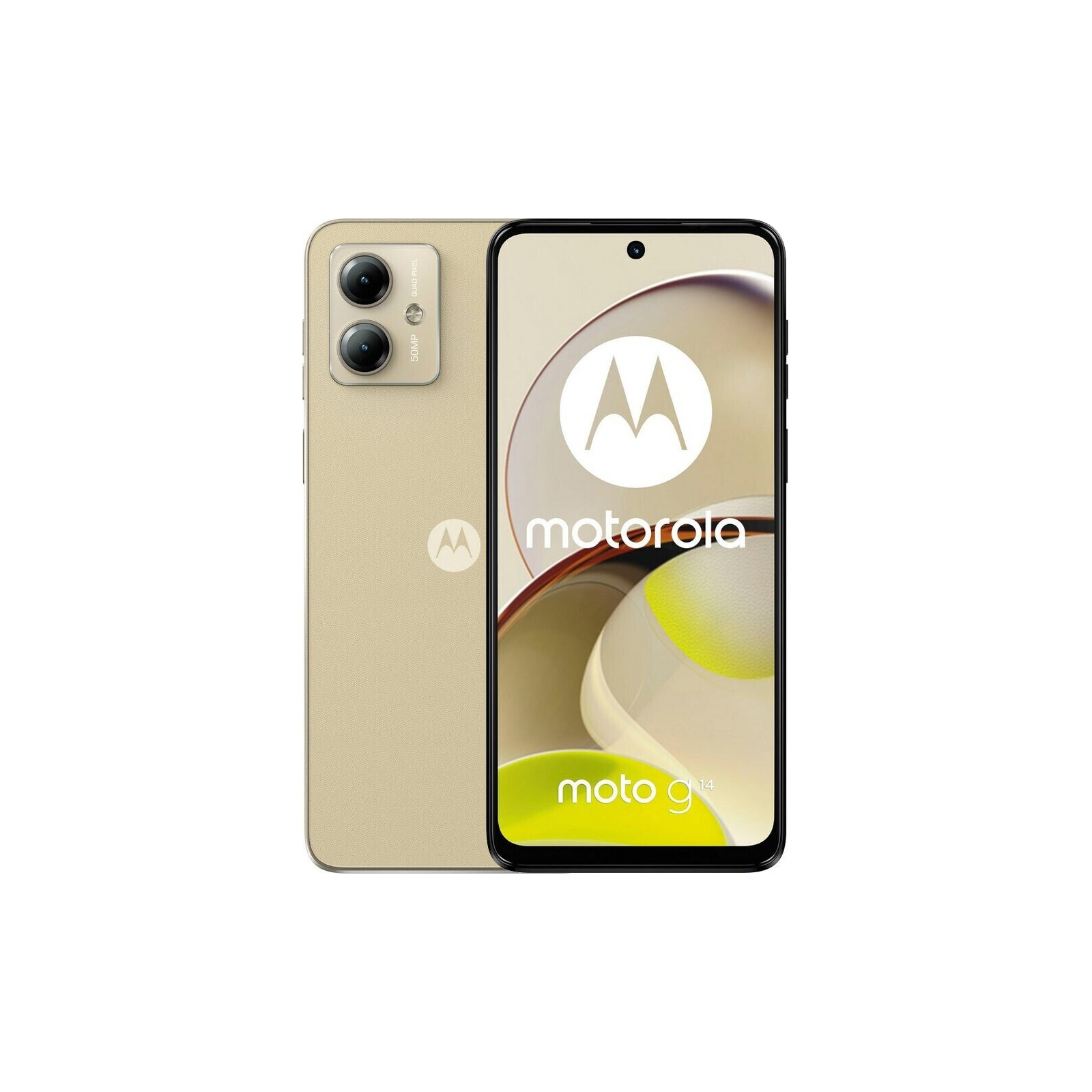 Мобильный телефон Motorola G14 4/128GB Butter Cream (PAYF0028RS/PAYF0005PL)