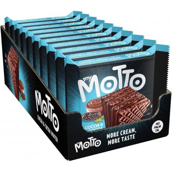 Вафли MyMotto Двойное какао 34 г (3800205871705) изображение 2
