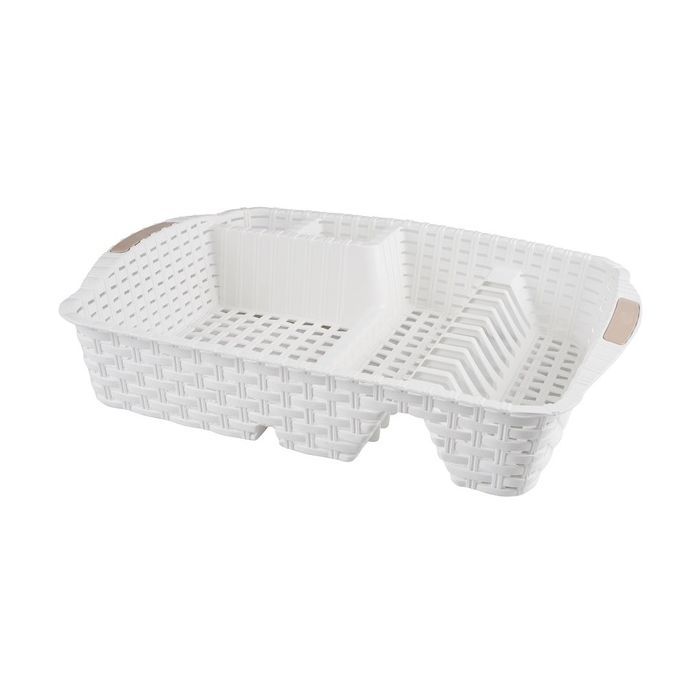 Сушилка для посуды Violet House 0757 Ротанг White (0757 Роттанг WHITE сушка д/пос.4)