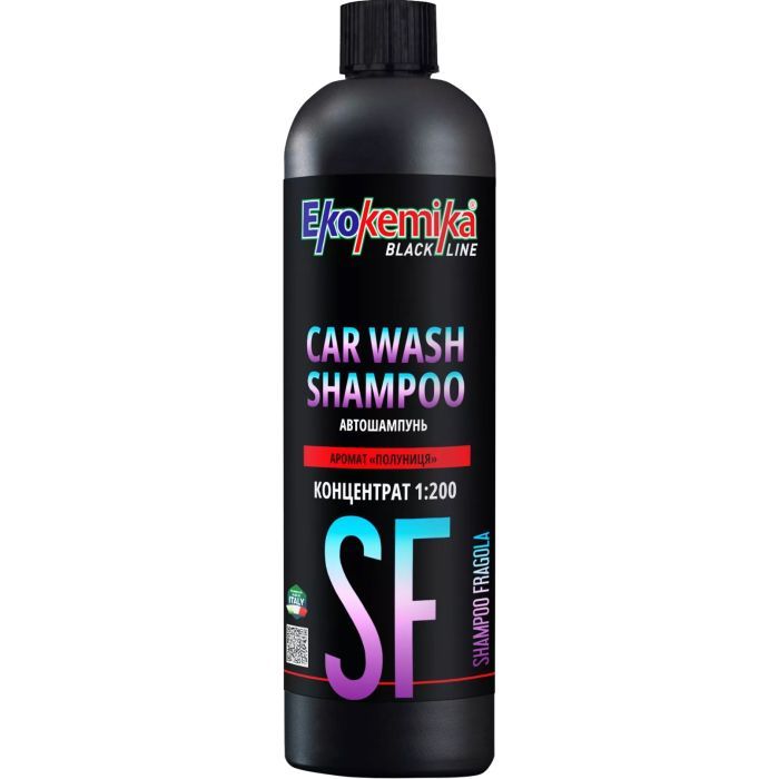 Автошампунь Ekokemika Black Line CAR WASH SHAMPOO з ароматом полуниці 500 мл (780620)