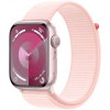 Смарт-часы Apple Watch Series 9 GPS 41mm Pink Aluminium Case with Light Pink Sport Loop (MR953QP/A)