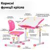 Парта со стулом Evo-kids Pink (Evo-06 Ergo PN) изображение 3
