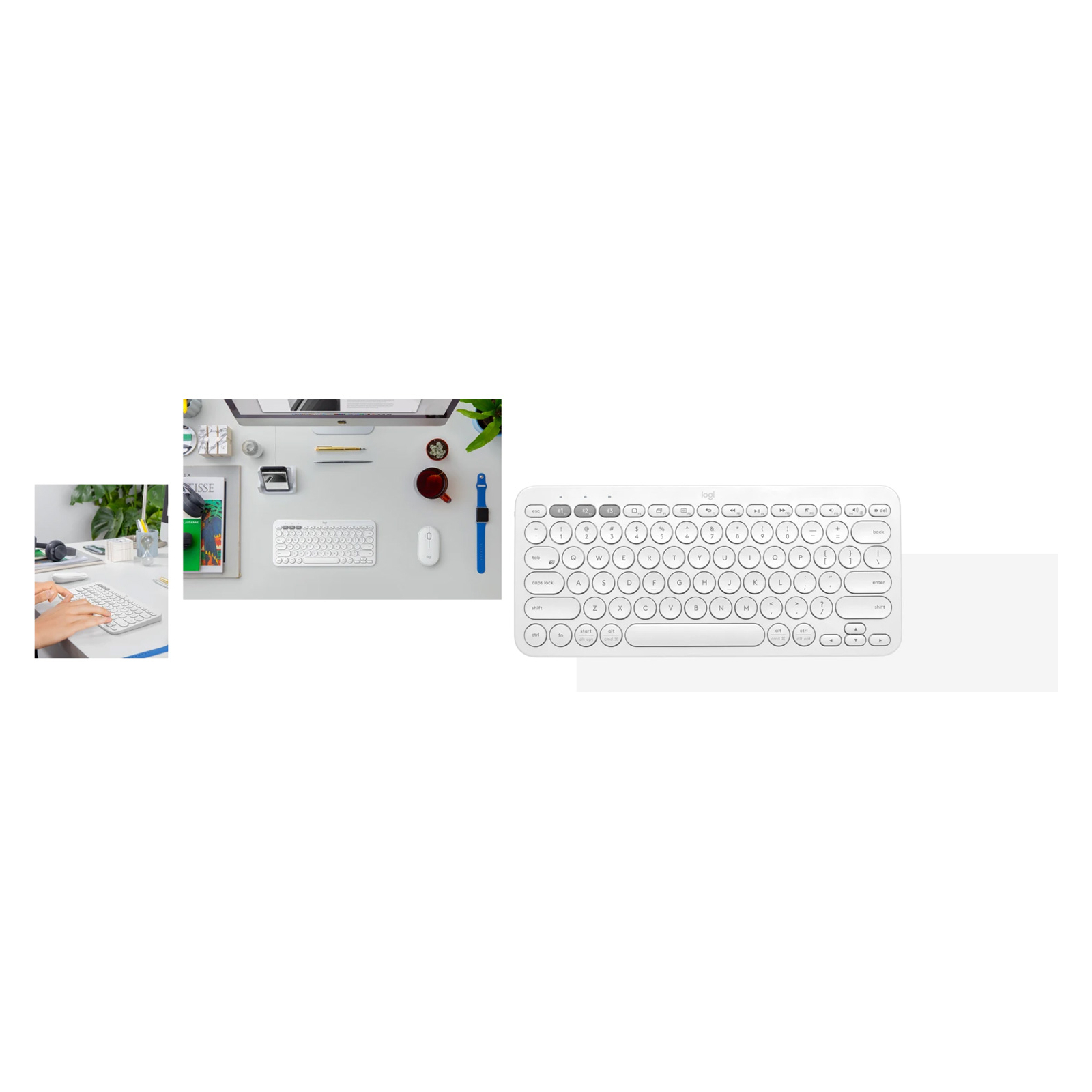 Клавіатура Logitech K380s Multi-Device Bluetooth UA Rose (920-011853) зображення 7