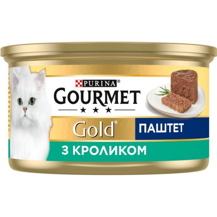 Паштет для кошек Purina Gourmet Gold. С кроликом 85 г (7613033728747) изображение 2