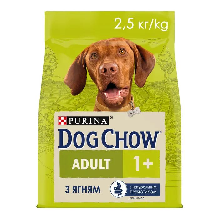 Сухий корм для собак Purina Dog Chow Adult Lamb зі смаком ягняти 2.5 кг (7613034485946) зображення 2