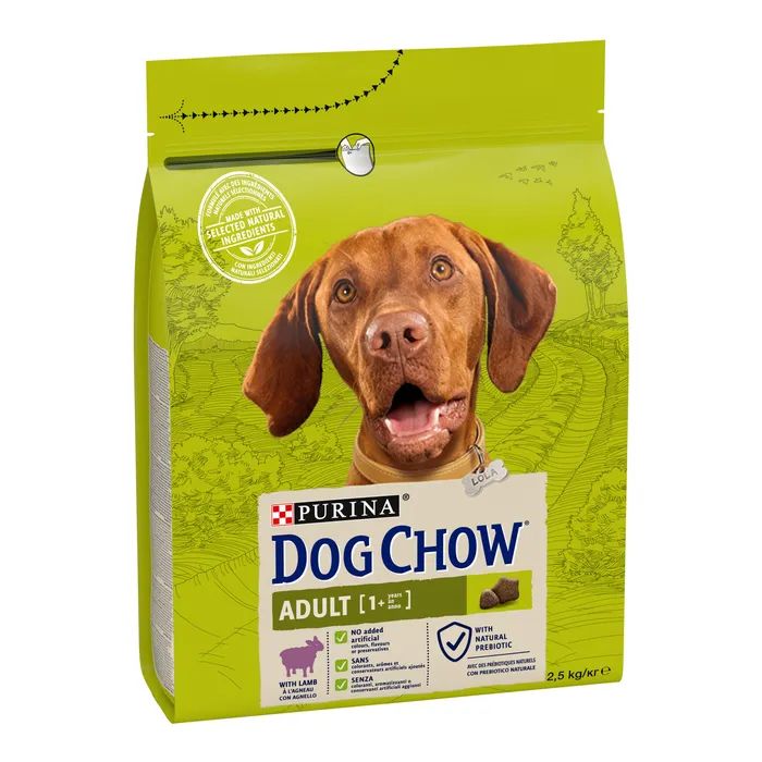 Сухий корм для собак Purina Dog Chow Adult Lamb зі смаком ягняти 2.5 кг (7613034485946) зображення 3
