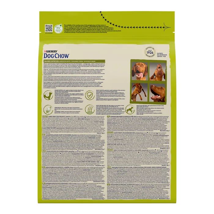 Сухий корм для собак Purina Dog Chow Adult Lamb зі смаком ягняти 2.5 кг (7613034485946) зображення 4