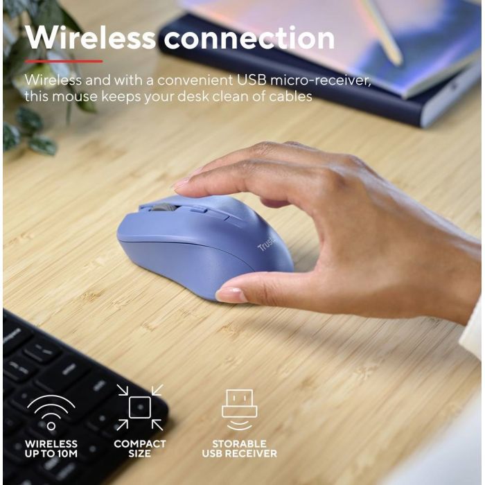 Мышка Trust Mydo Silent Wireless Black (25084) изображение 5