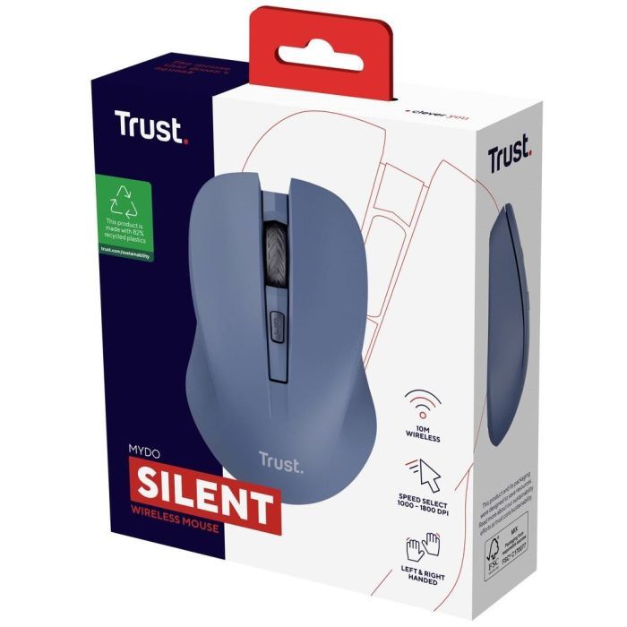 Мышка Trust Mydo Silent Wireless Black (25084) изображение 8