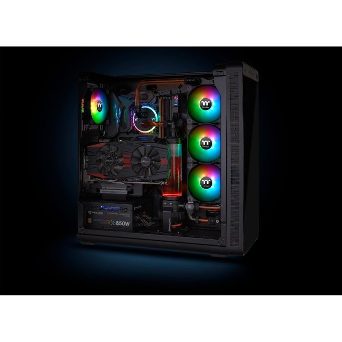 Кулер для корпуса ThermalTake Pure Plus RGB 12 Radiator Fan TT Premium Edition 3Pack/Fan/120 (CL-F063-PL12SW-A) изображение 10