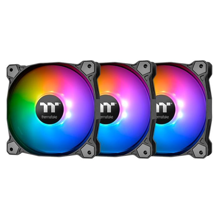Кулер для корпуса ThermalTake Pure Plus RGB 12 Radiator Fan TT Premium Edition 3Pack/Fan/120 (CL-F063-PL12SW-A)