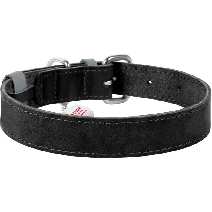 Ошейник для животных WAUDOG Classic кожаный 35 мм х 46-60 см черный (02391) изображение 2
