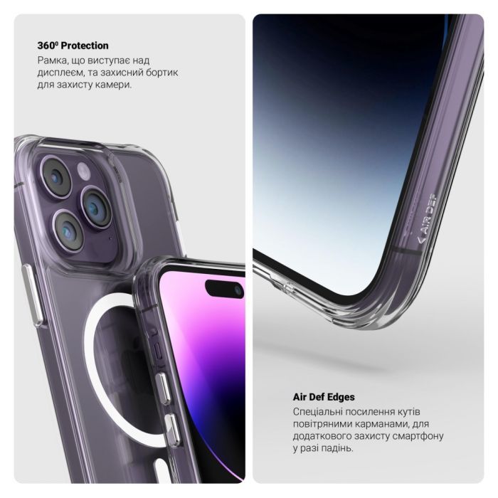 Чехол для мобильного телефона Armorstandart Clear Magsafe Apple iPhone 15 Pro Tansparent (ARM71051) изображение 4